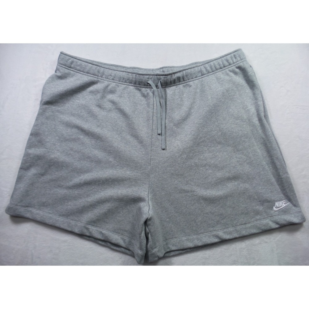 Nike Sportswear Shorts Womens 4X Gray Club Fleece Mid Rise Standard Fit NWT